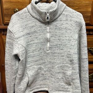 Columbia Women’s Gray Quarter-Zip Pullover Sweater size L